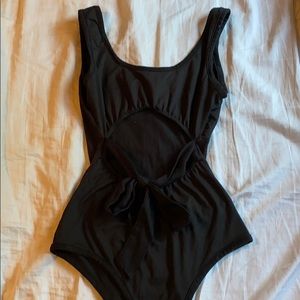 open slit bodysuit